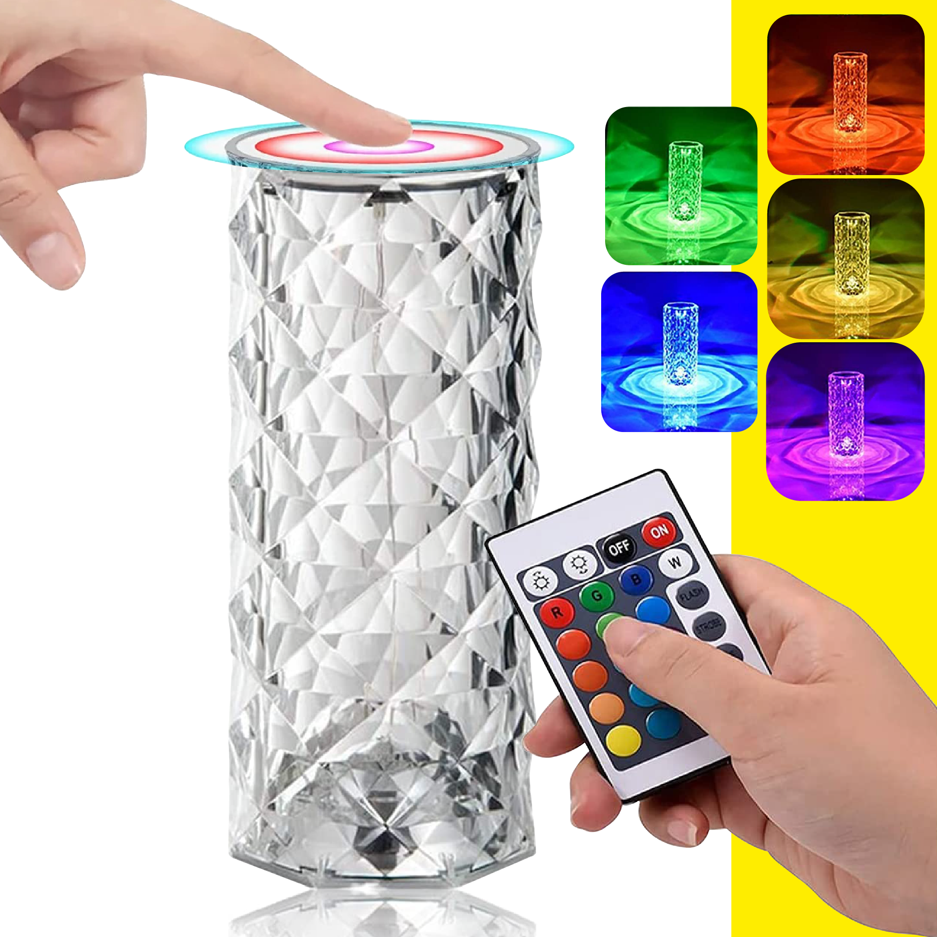 Miniatura 6 de Lámpara Led De Mesa Acrilico 16 Colores